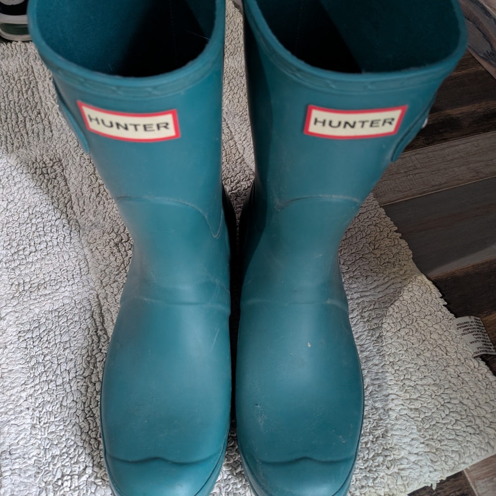 Hunter Green Rain Boots